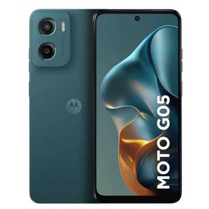 Oferta Relâmpago Celular Motorola Moto G05 Verde 256GB, 4GB RAM + 8GB Ram Boost e Camera 50MP com AI Bateria de 5200 mAh Tela 6.7"